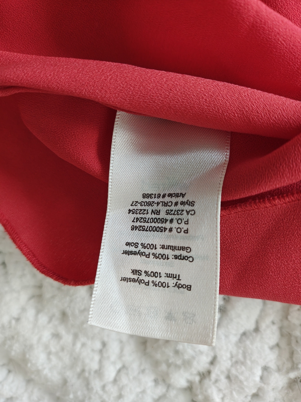 Wilfred Red Off-Shoulder Ruffle Top Ptp 17'' - Picture 8 of 16